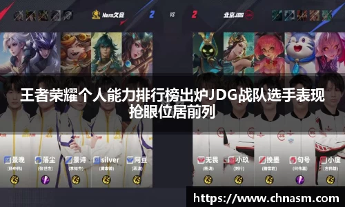 王者荣耀个人能力排行榜出炉JDG战队选手表现抢眼位居前列