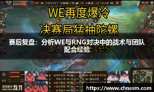 赛后复盘：分析WE与RNG对决中的战术与团队配合经验